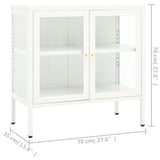 Sideboard 70X35X70 Cm Steel And Glass