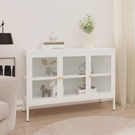 Sideboard 105X35X70 Cm Steel And Glass