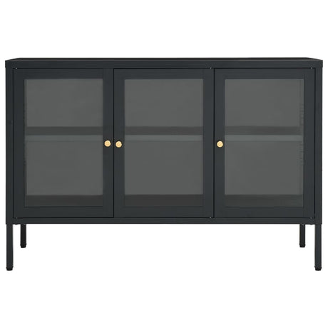 Sideboard 105X35X70 Cm Steel And Glass