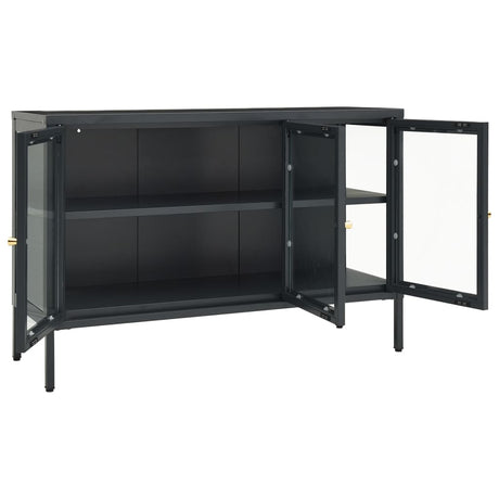Sideboard 105X35X70 Cm Steel And Glass