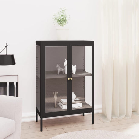 Sideboard 75X35X105 Cm Steel And Glass