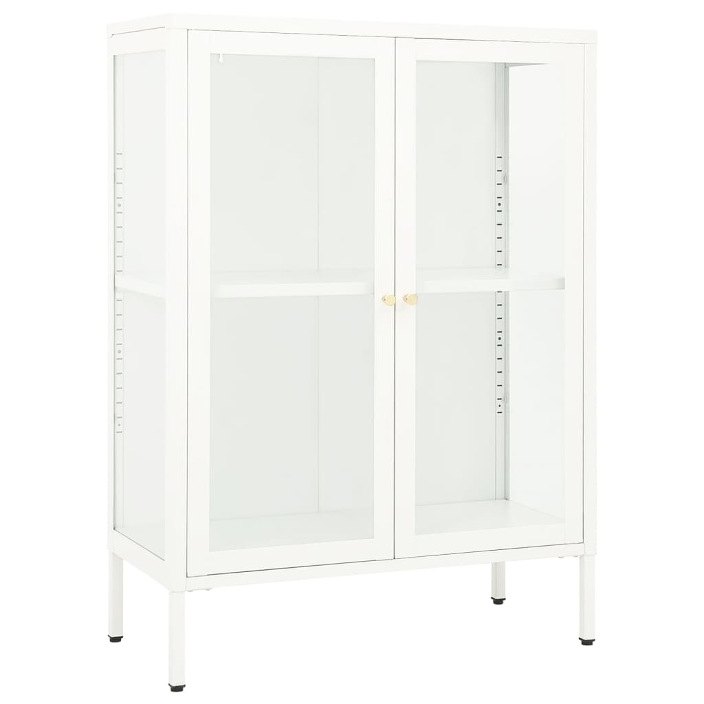 Sideboard 75X35X105 Cm Steel And Glass
