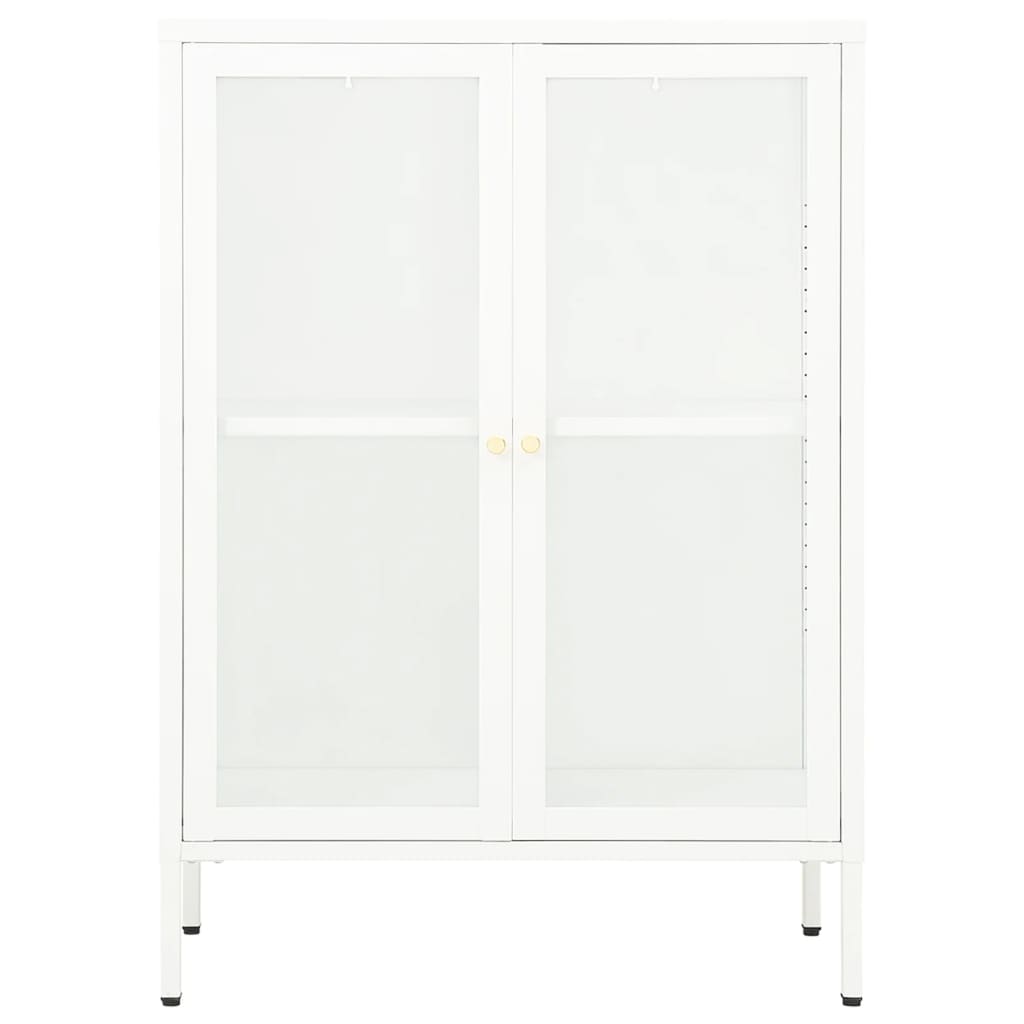Sideboard 75X35X105 Cm Steel And Glass