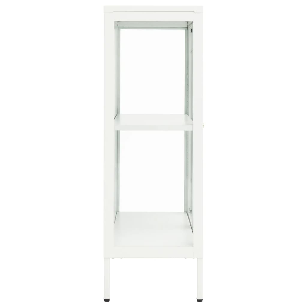 Sideboard 75X35X105 Cm Steel And Glass