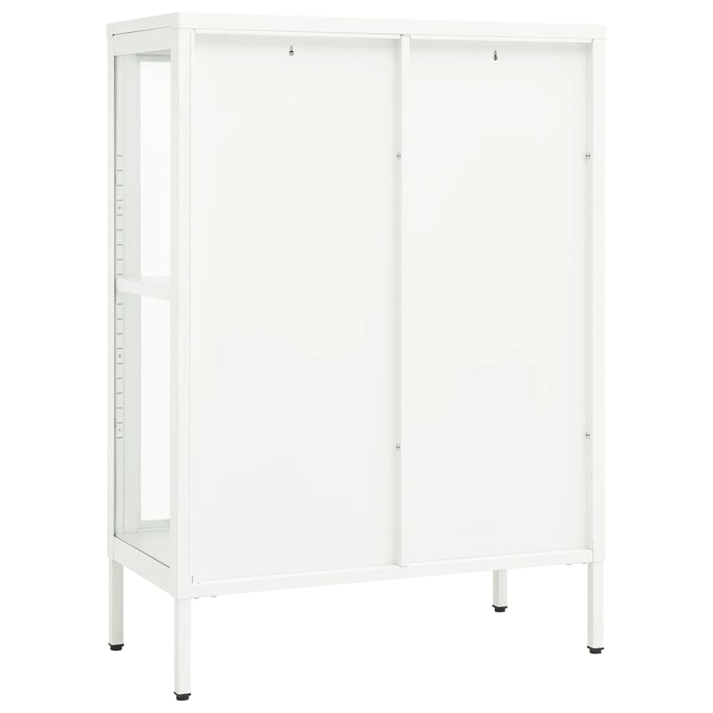 Sideboard 75X35X105 Cm Steel And Glass