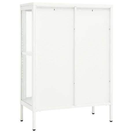 Sideboard 75X35X105 Cm Steel And Glass