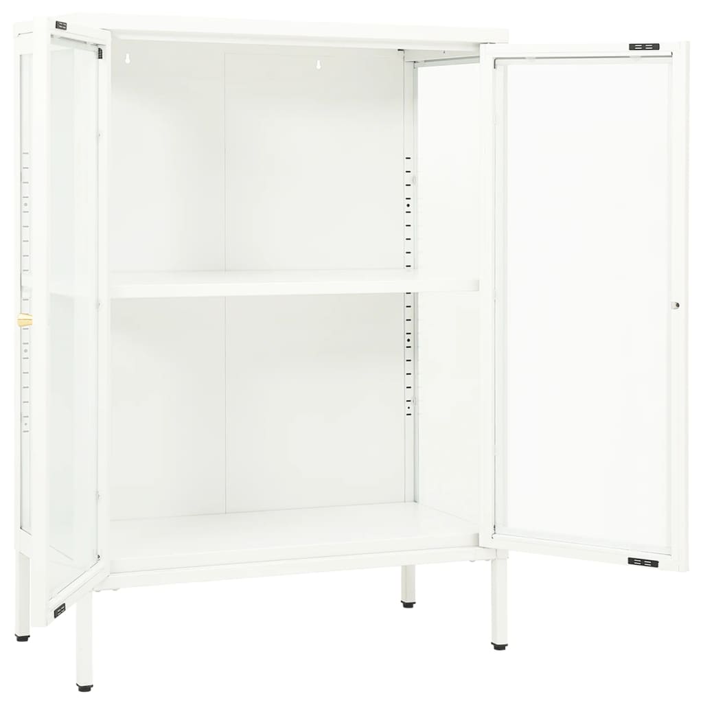 Sideboard 75X35X105 Cm Steel And Glass