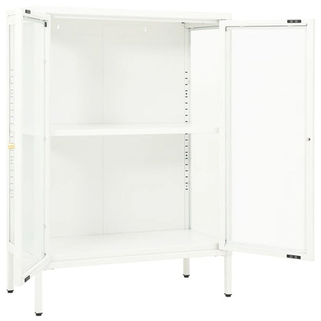 Sideboard 75X35X105 Cm Steel And Glass