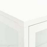 Sideboard 75X35X105 Cm Steel And Glass