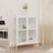 Sideboard 75X35X105 Cm Steel And Glass