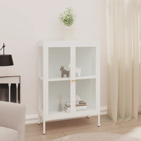 Sideboard 75X35X105 Cm Steel And Glass