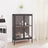 Sideboard 75X35X105 Cm Steel And Glass