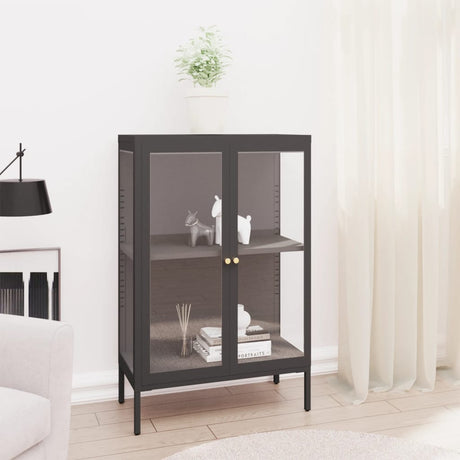 Sideboard 75X35X105 Cm Steel And Glass