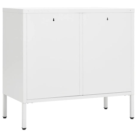 Sideboard 75X35X70 Cm Steel And Tempered Glass