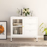 Sideboard 75X35X70 Cm Steel And Tempered Glass