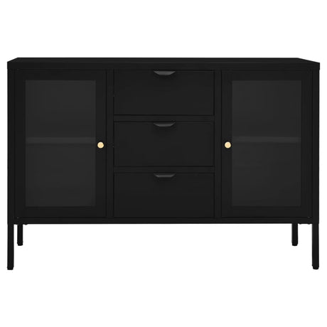 Sideboard 105X35X70 Cm Steel And Tempered Glass