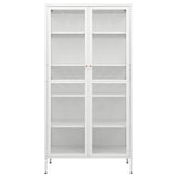 Display Cabinet 90X40X180 Cm Steel And Tempered Glass