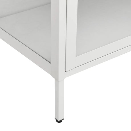 Display Cabinet 90X40X180 Cm Steel And Tempered Glass