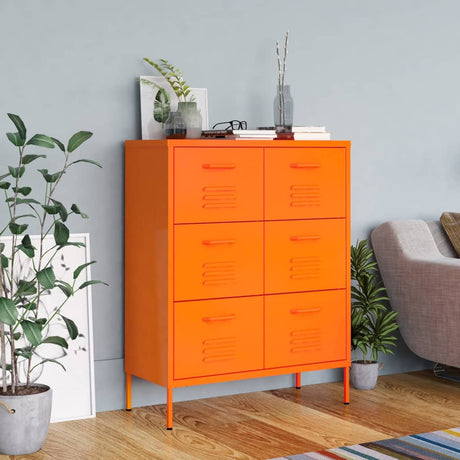 Drawer Cabinet 80X35X101.5 Cm Steel