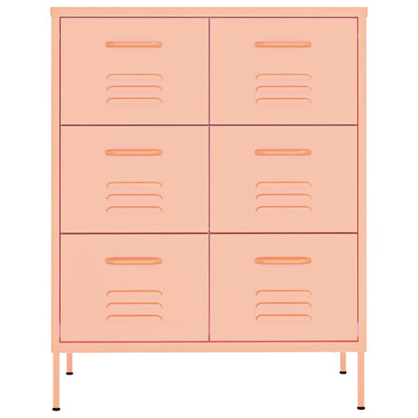 Drawer Cabinet 80X35X101.5 Cm Steel