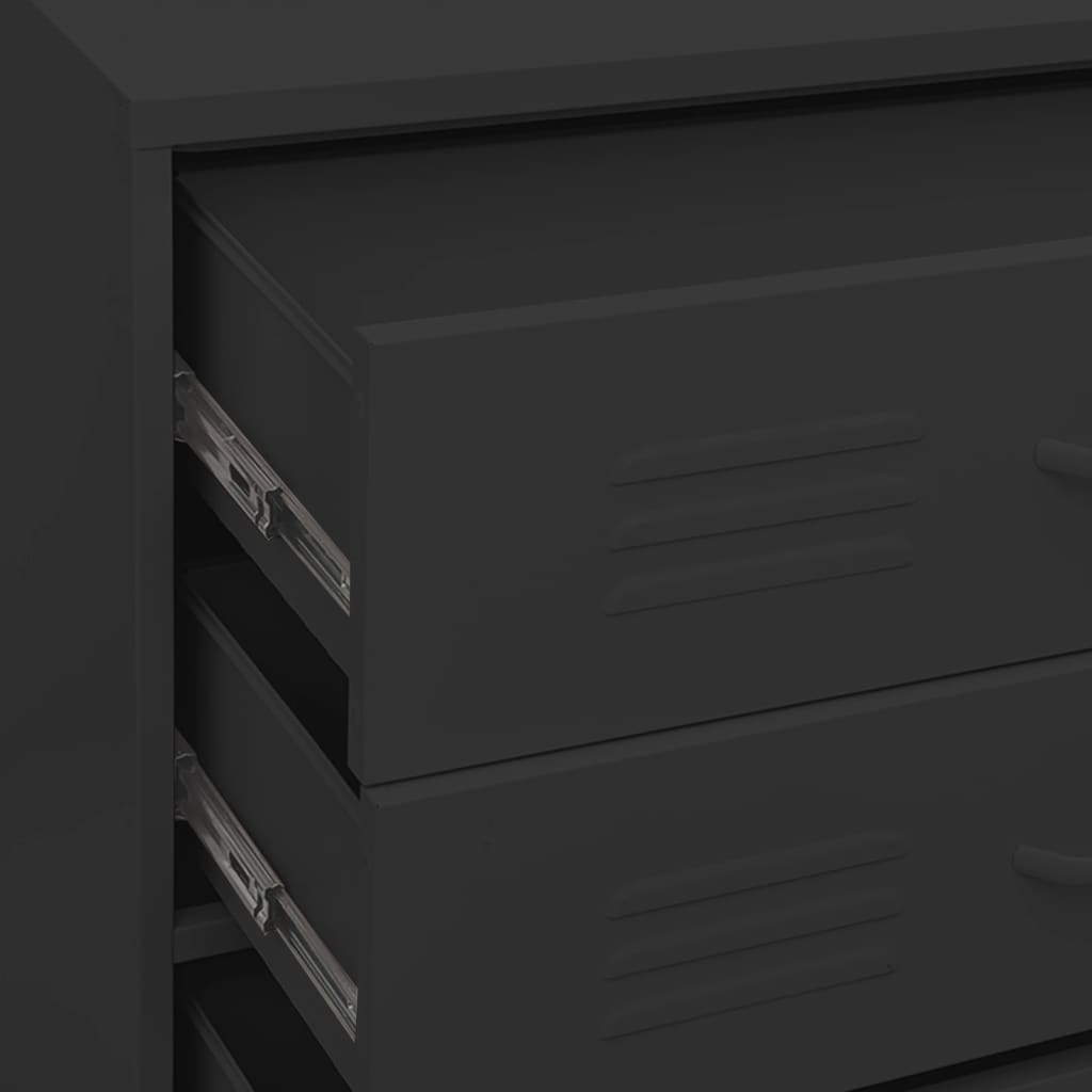 Chest Of Drawers 80X35X101.5 Cm Steel