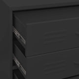 Chest Of Drawers 80X35X101.5 Cm Steel