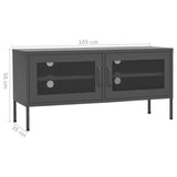 Tv Cabinet 105X35X50 Cm Steel