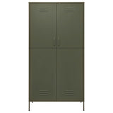 Wardrobe Olive Green 90x50x180 cm Steel