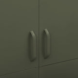 Wardrobe Olive Green 90x50x180 cm Steel