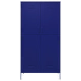 Wardrobe Navy Blue 90x50x180 cm Steel