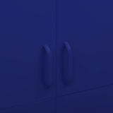 Wardrobe Navy Blue 90x50x180 cm Steel