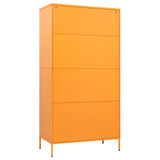 Wardrobe Mustard Yellow 90x50x180 cm Steel