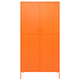 Wardrobe Orange 90x50x180 cm Steel