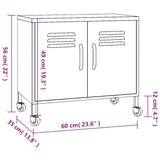Storage Cabinet 60X35X56 Cm Steel