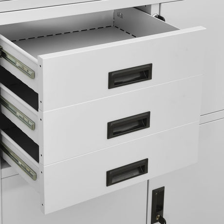 Office Cabinet 90X40X180 Cm Steel