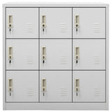 Locker Cabinet Light Grey 90x45x92.5 cm Steel