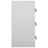 Locker Cabinet Light Grey 90x45x92.5 cm Steel