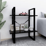 2-Tier Book Cabinet 60X30X Solid Pine