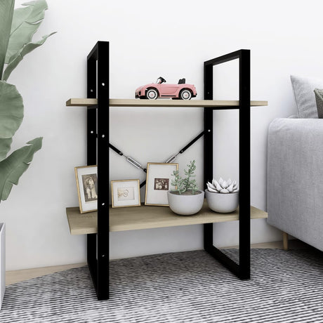 2-Tier Book Cabinet 60X30X Solid Pine