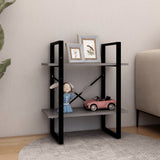 2-Tier Book Cabinet 60X30X Solid Pine