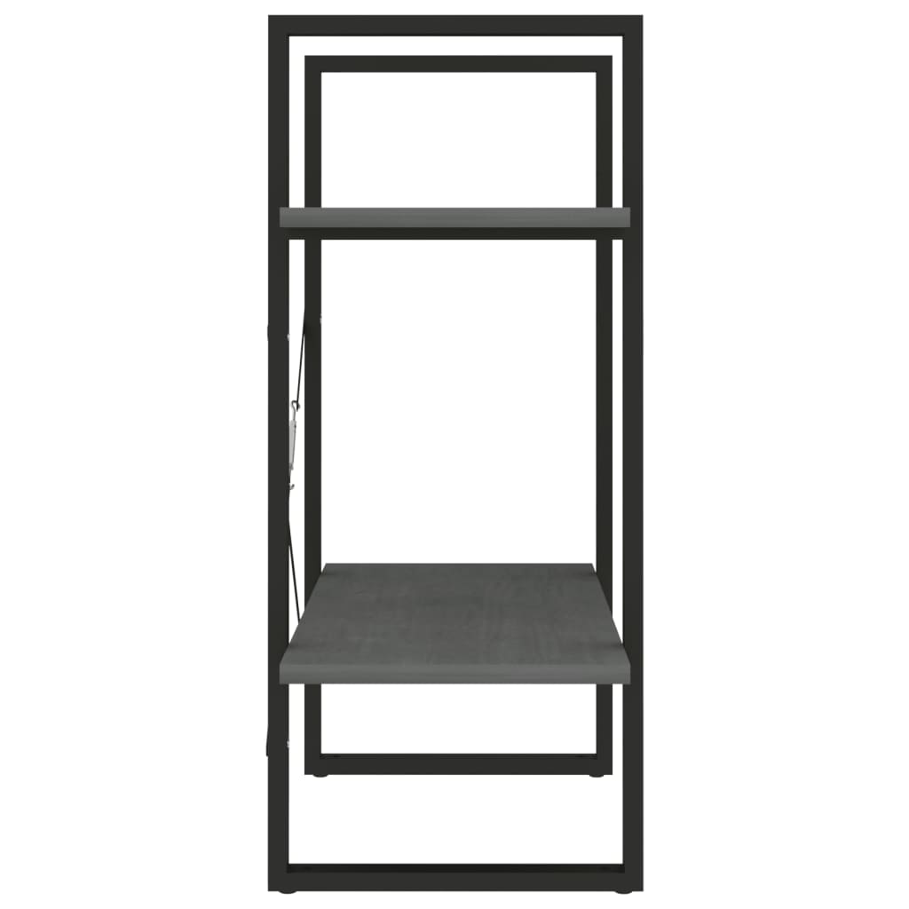 2-Tier Book Cabinet 60X30X Solid Pine