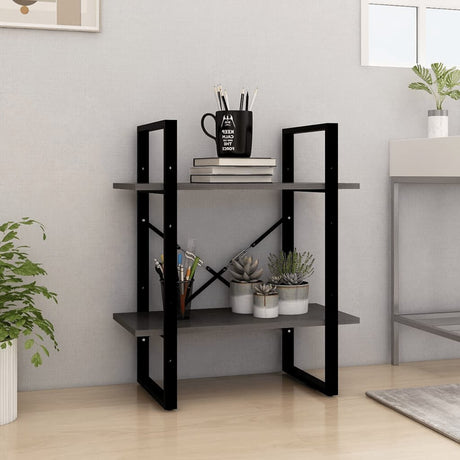 2-Tier Book Cabinet 60X30X Solid Pine