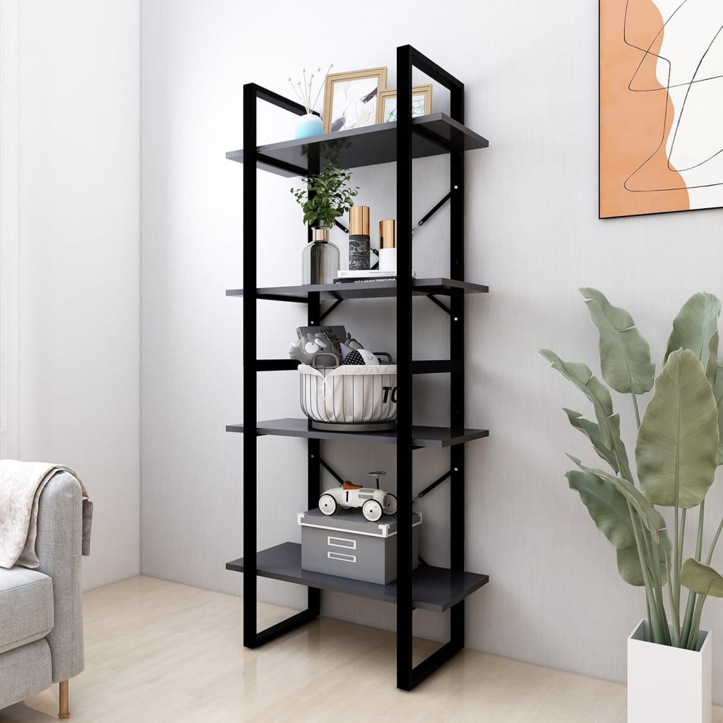 2-Tier Book Cabinet 60X30X Solid Pine