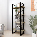 2-Tier Book Cabinet 60X30X Solid Pine