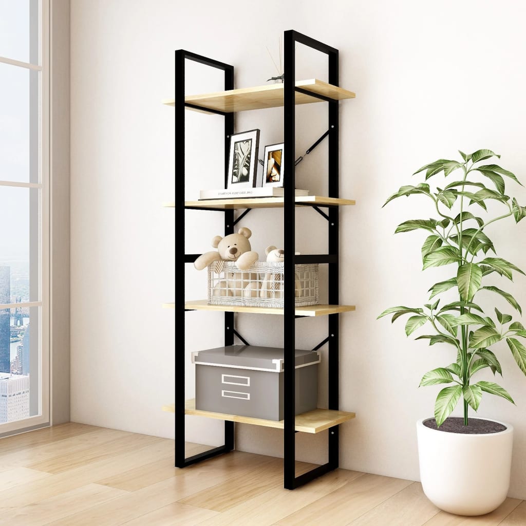 2-Tier Book Cabinet 60X30X Solid Pine