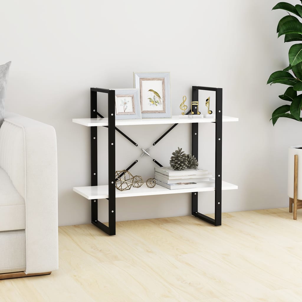 2-Tier Book Cabinet 80X30X Solid Pine