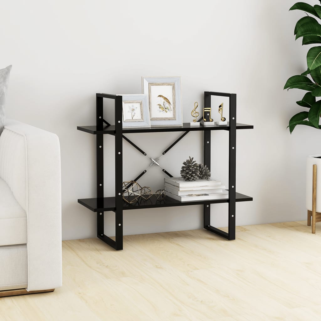 2-Tier Book Cabinet 80X30X Solid Pine
