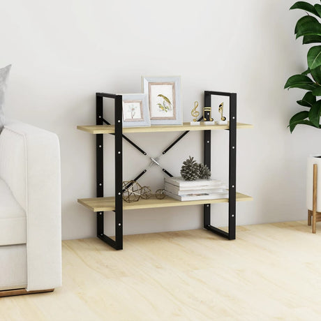 2-Tier Book Cabinet 80X30X Solid Pine