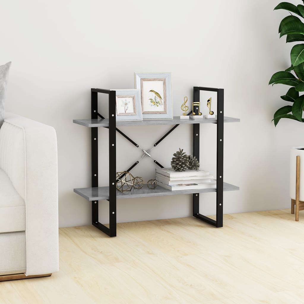 2-Tier Book Cabinet 80X30X Solid Pine