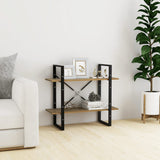 2-Tier Book Cabinet 80X30X Solid Pine